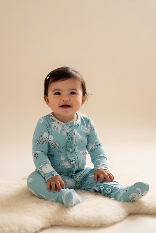 Baby Ocean Dreams Zip Romper
